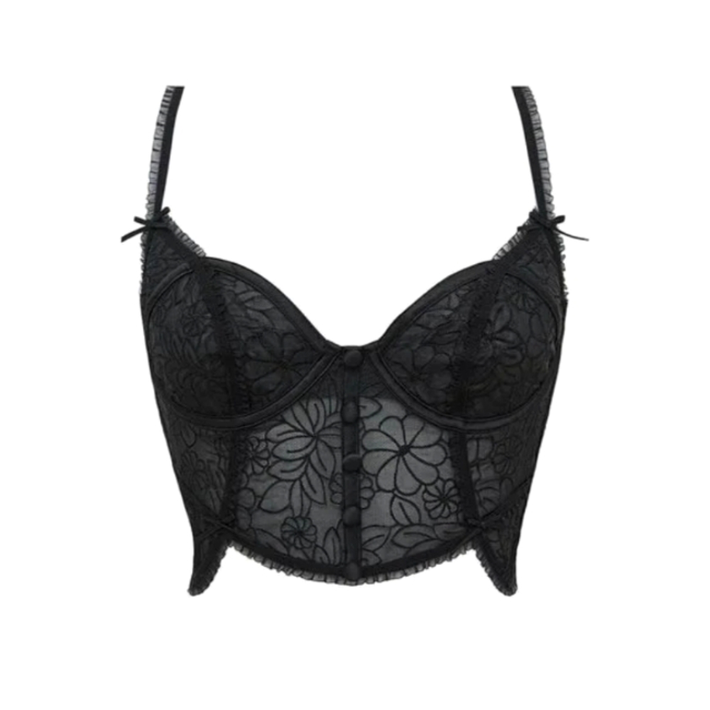 Victoria's secret_ for love and lemons black bra bustier